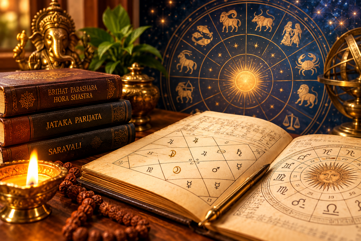 Astrology chart and traditional study